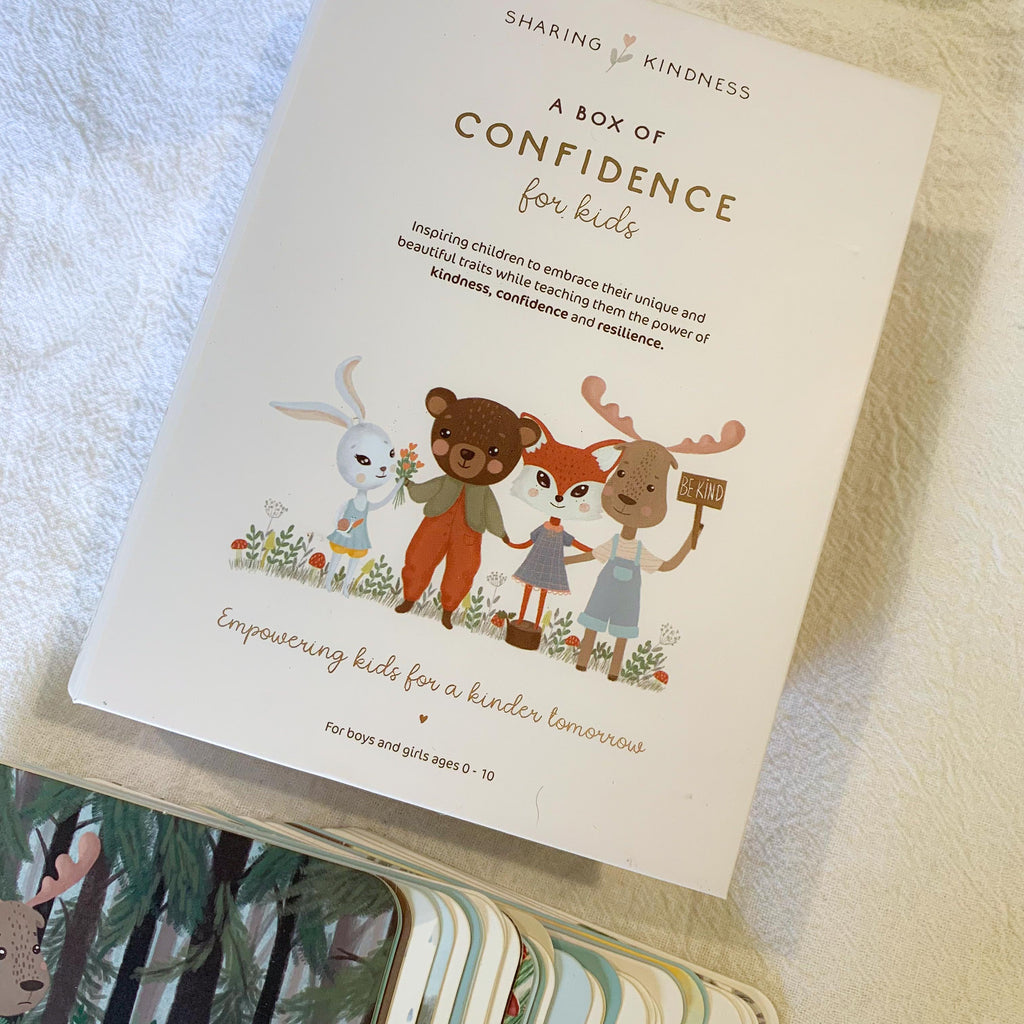 Children toddler affirmation cards for confidence and encouraging emotional connection with child