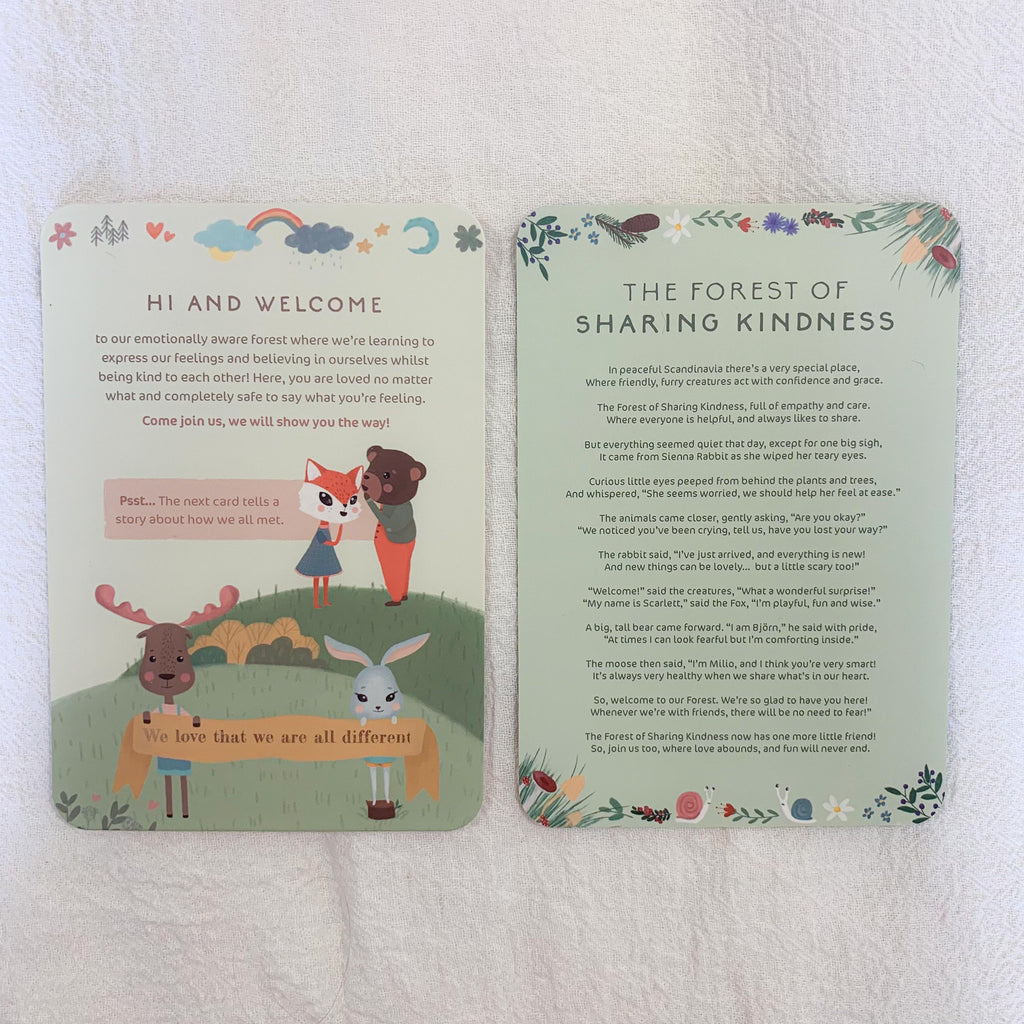 Children toddler affirmation cards for confidence and encouraging emotional connection with child