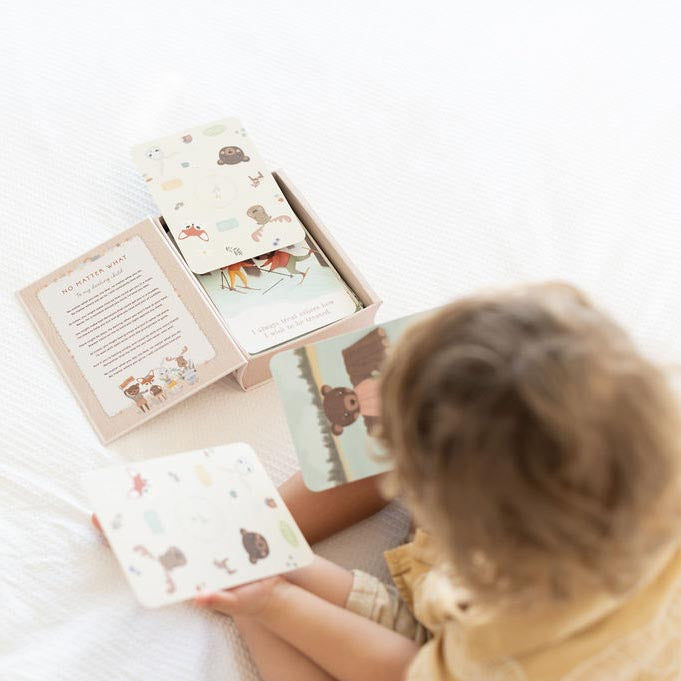 Children toddler affirmation cards for confidence and encouraging emotional connection with child